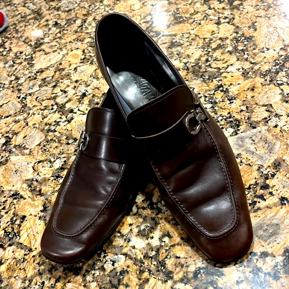 Men’s Salvatore Ferrangamo Dress Loafers size 9.5 Medium width.